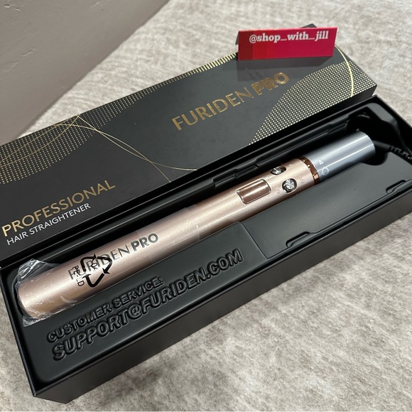Gold Hair Straightener and Curler 2 in 1, Flat Iron Curling Iron in One, 1 inch - Picture 12 of 13